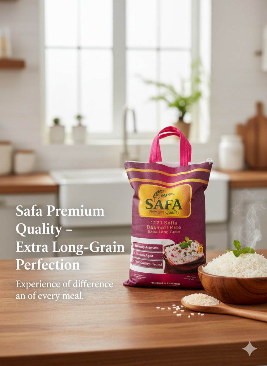 Safa Premium Sella Basmati Reis – 5 kg Starterpaket