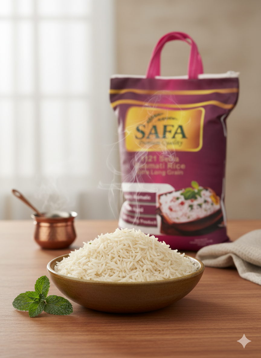 Safa Premium Sella Basmati Reis – 5 kg Starterpaket