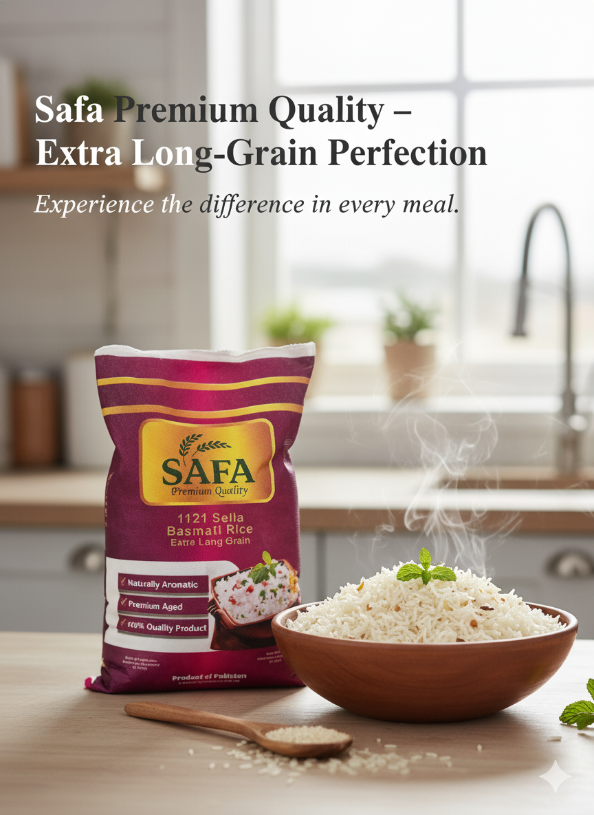 Safa Premium Sella Basmati Reis – 5 kg Starterpaket