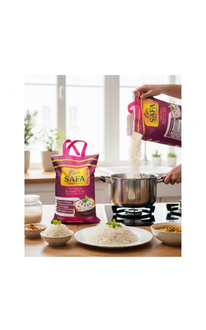 Safa Premium 1121 Sella Basmati Rice – 5 kg Starter Pack
