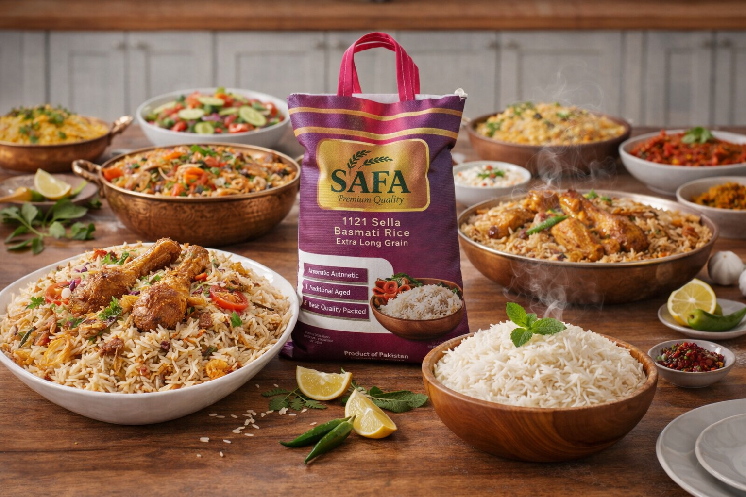 Safa Premium Sella Basmati-Reis 💰 20-kg Großfamilien-Bundle