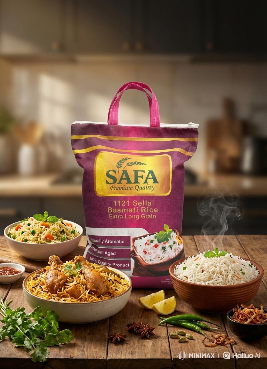 Safa Premium 1121 Sella Basmati Rice – Extra-long grains of perfect quality